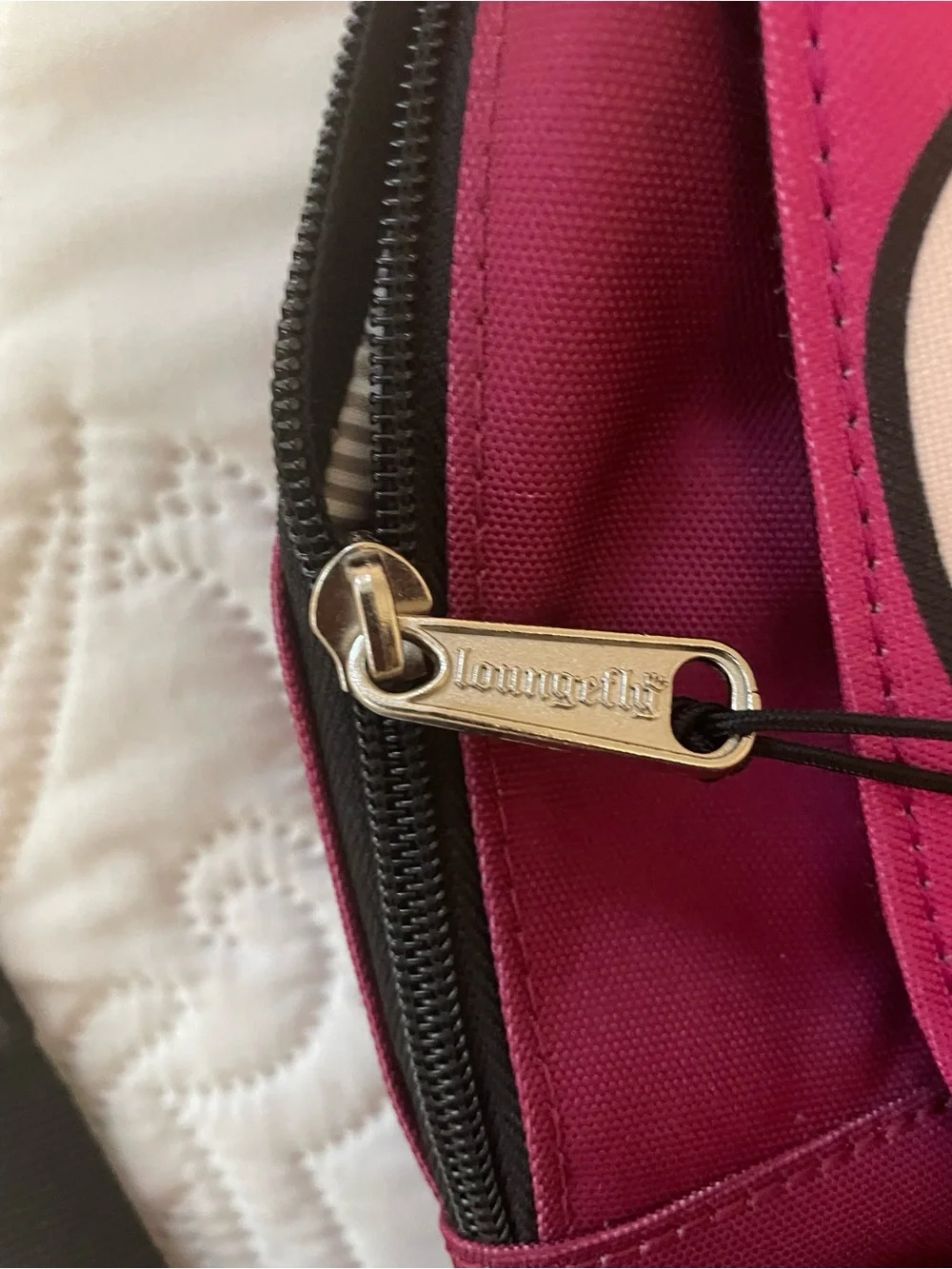 Disney x Loungefly Cheshire Cat Pink & Magenta Backpack - Picture 3 of 11